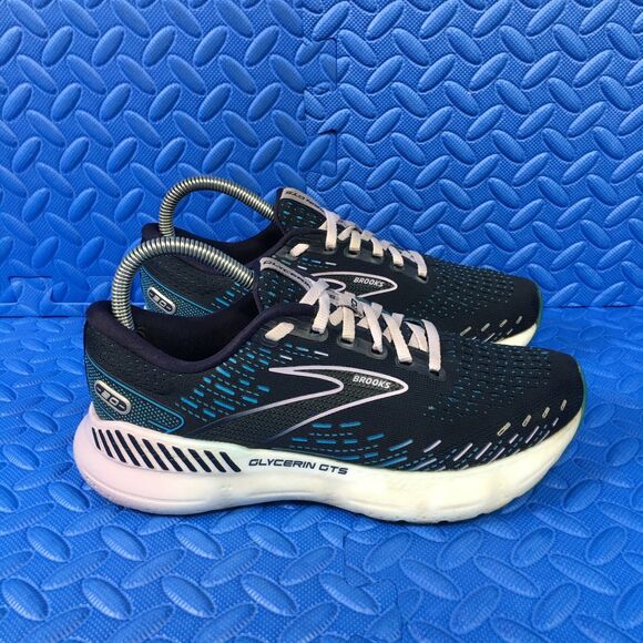 Brooks Glycerin GTS 20 Womens Running Shoes Blue Athletic Sneakers Size 7.5B - Picture 1 of 11